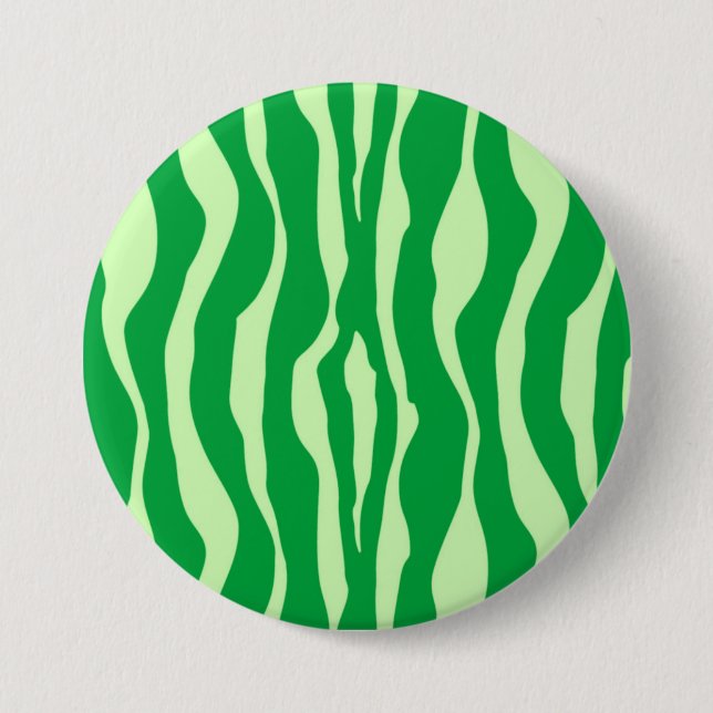 Zebra ränder - skuggar av limefruktgrönt knapp (Framsida)