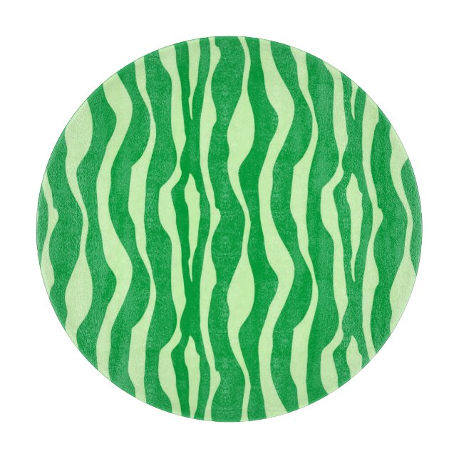 Zebra ränder - skuggor av Lime Green (Framsidan)