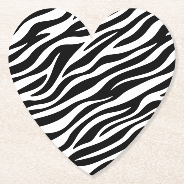 Zebra ränder Sömlös Mönster Animal Print-60492 Underlägg Papper (Framsida)