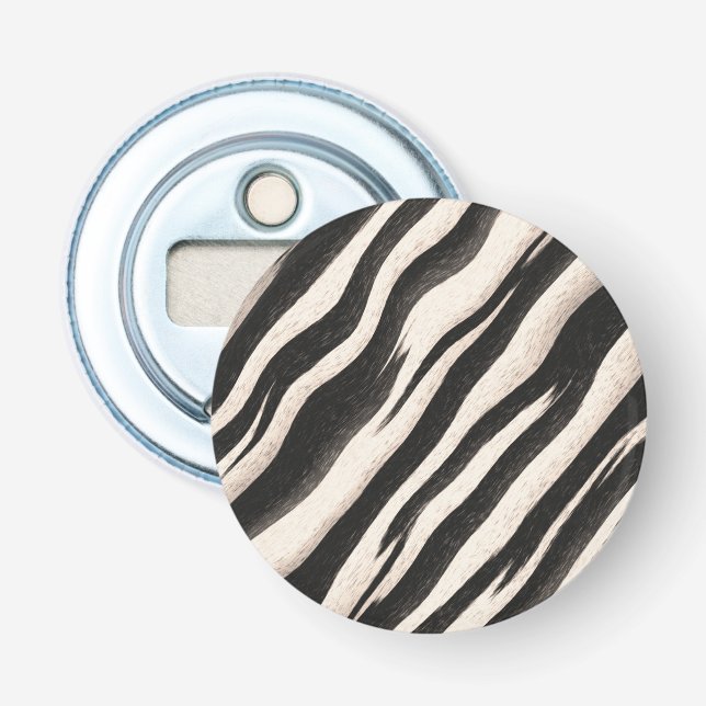 Zebra ränder sömlös struktur + dina idéer flasköppnare (Framsidan)
