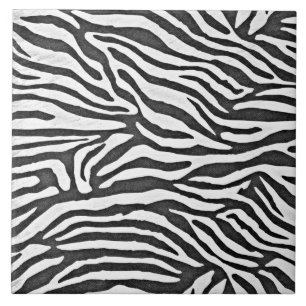 Zebra ränder svart och vitt kakelplatta