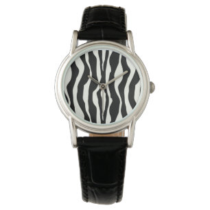 Zebra ränder - Svartvit Armbandsur