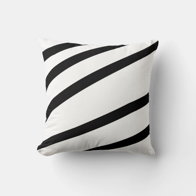Zebra ränder Svartvit fyllning Kudde (Framsida)