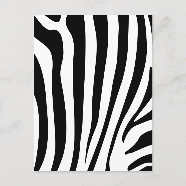 Zebra ränder vykort (Framsida)