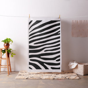 Zebra rändermönstersvart & vit + dina idéer tyg