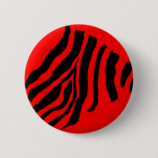 Zebra Randig Knapp (Cherry Cola) (Framsida)