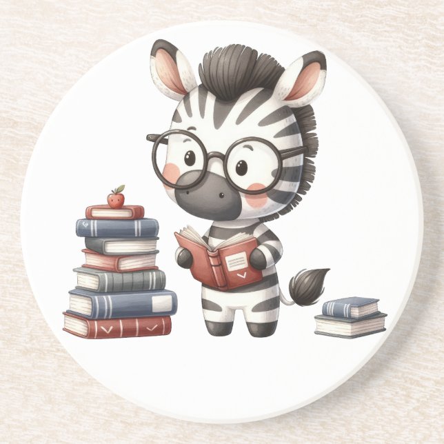 Zebra Reading Bokar. Underlägg (Framsidan)