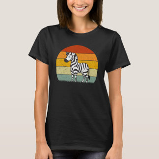 Zebra Retro Stil Vintage T Shirt