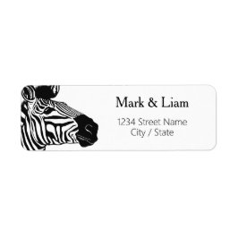 Zebra Returetiketters Returadress Etikett