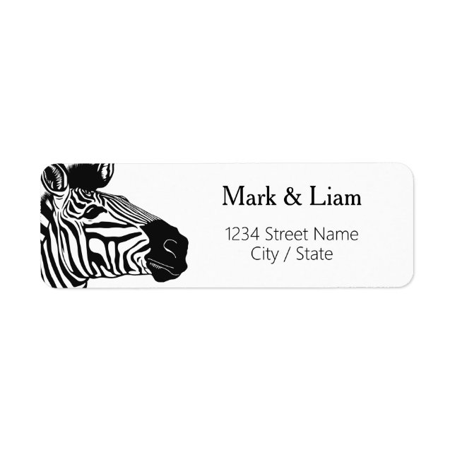 Zebra Returetiketters Returadress Etikett (Framsidan)