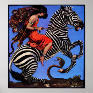 Zebra Rider Poster