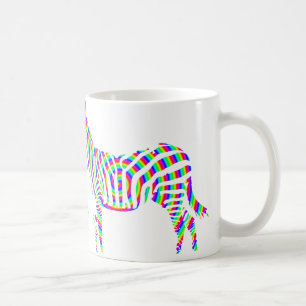 Zebra Röd Siluett Mugg eller Resemugg