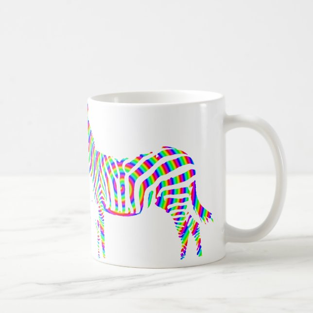 Zebra Röd Siluett Mugg eller Resemugg (Höger)
