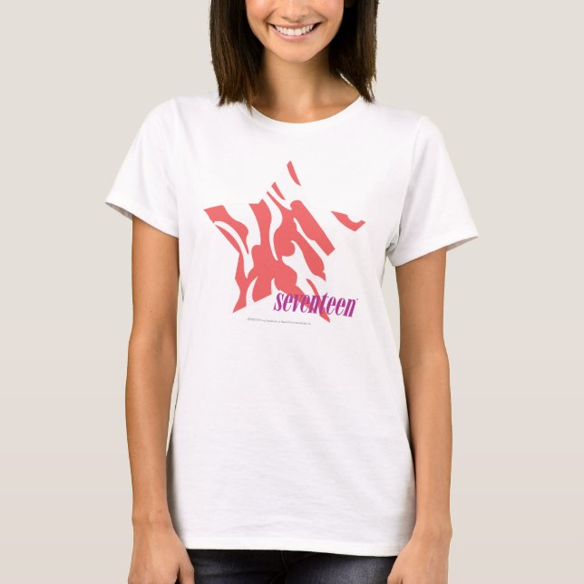 Zebra Rosa 3 Tee Shirt (Framsida)