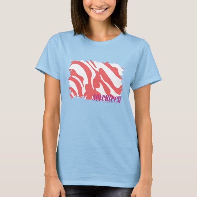 Zebra Rosa 4 T-shirt (Framsida)