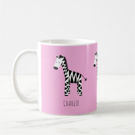 Zebra Rosa Kaffemugg