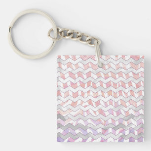 Zebra Rosa och White Chevron