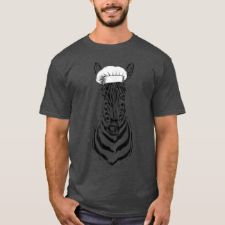 Zebra Safari Animal Chef Funny Cooking Cook Wildli T Shirt