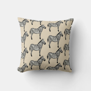 Zebra Safari Djur Målning Tryck Kuddvar Kudde