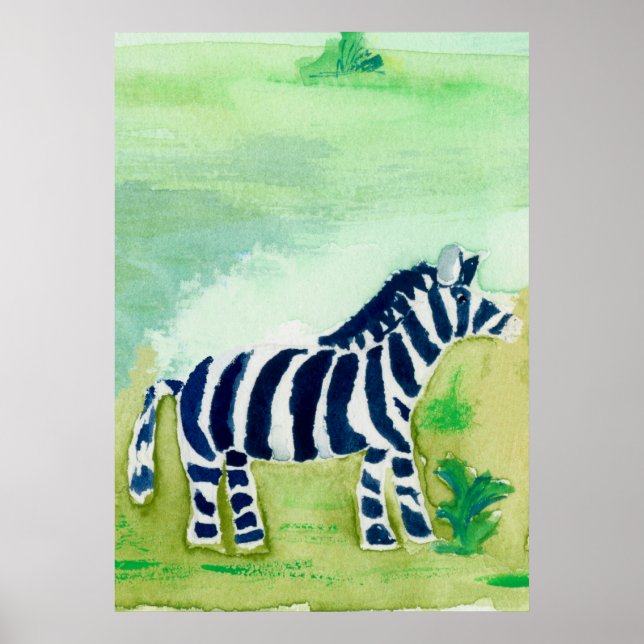 Zebra Safari Friend Poster (Framsidan)