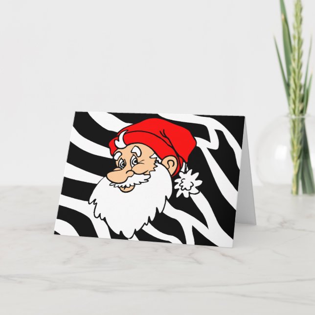 Zebra Santa Helgkort (Framsida)