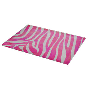 Zebra Shock rosa och vit utskrift