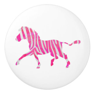Zebra Shock rosa och White Silhouette Knopp