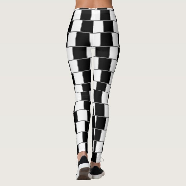 Zebra Skeleton Dazzle Leggings (Baksida)