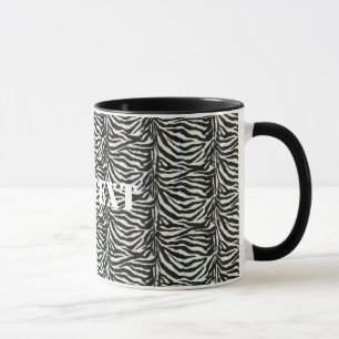 Zebra Skin Camouflage Struktur Mugg