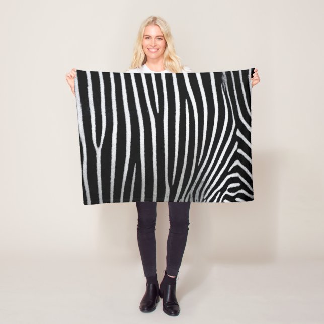 Zebra Skin Fleecefilt (På plats)