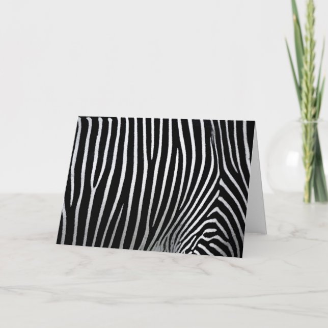 Zebra Skin Kort (Framsida)
