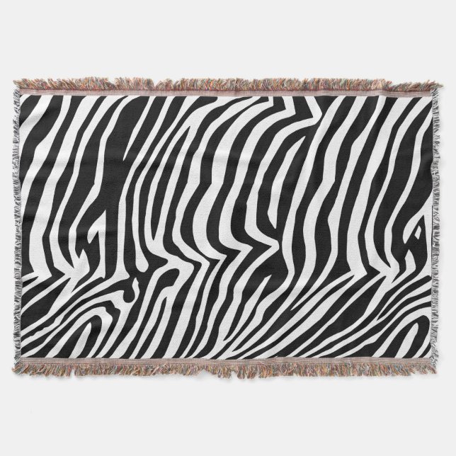 Zebra skin mönster filt (Framsidan)