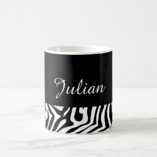 Zebra skin mönster kaffemugg