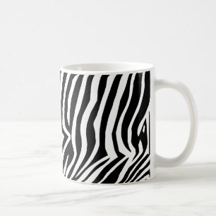 Zebra skin mönster kaffemugg