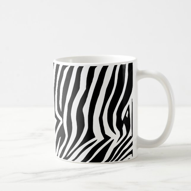 Zebra skin mönster kaffemugg (Höger)