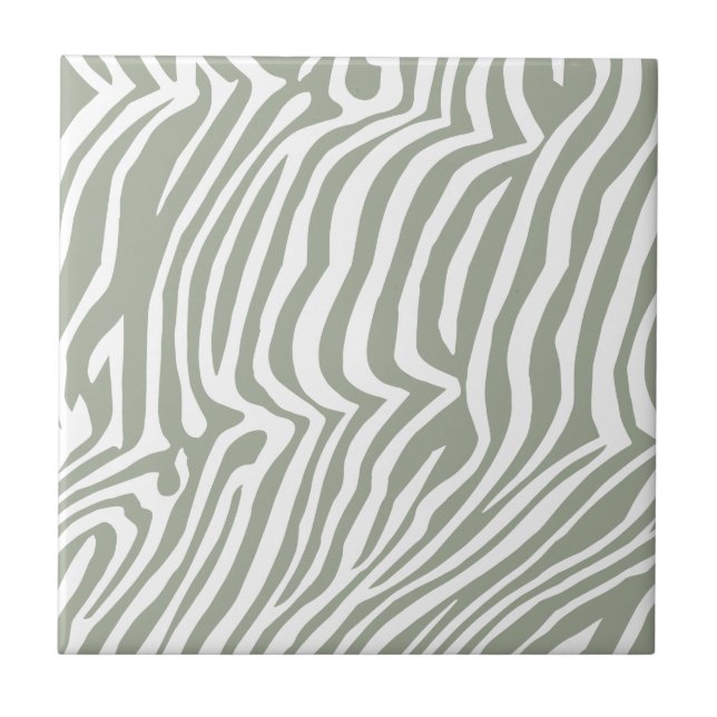 Zebra skin mönster kakelplatta (Framsidan)