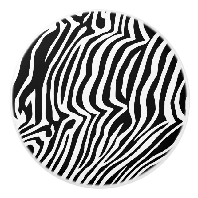 Zebra skin mönster knopp (Framsidan)