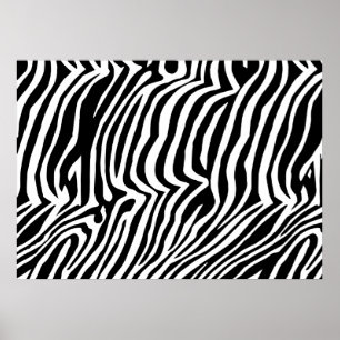 Zebra skin mönster poster