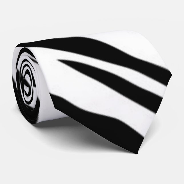 Zebra Skin Mönster Tie Slips (Rullad)