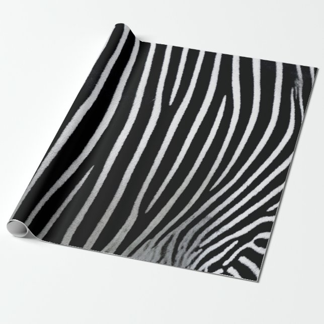 Zebra Skin Presentpapper (Utrullad)