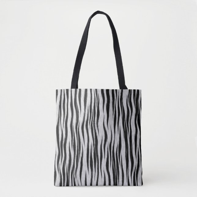 Zebra Skin Skriv ut Mönster-6665 Tygkasse (Framsida)