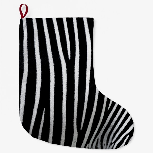 Zebra Skin Stor Julstrumpa (Framsidan)