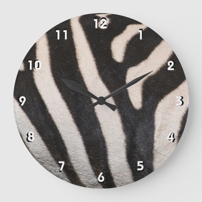 ZEBRA SKIN STOR KLOCKA (Framsida)
