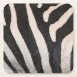 ZEBRA SKIN UNDERLÄGG PAPPER KVADRAT