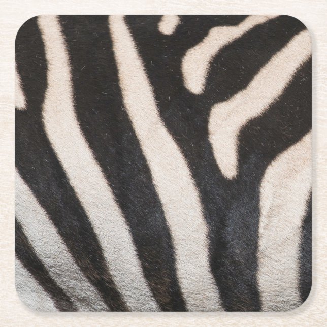 ZEBRA SKIN UNDERLÄGG PAPPER KVADRAT (Framsidan)