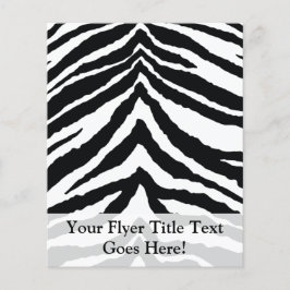 Zebra Skin-utskrift Flygblad