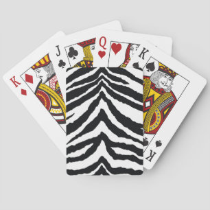 Zebra Skin-utskrift Spel Kort