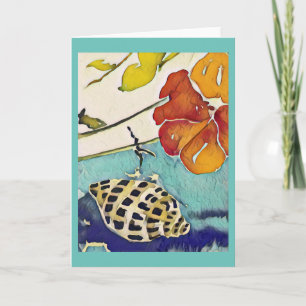 Zebra Snäcka Greeting Card Kort