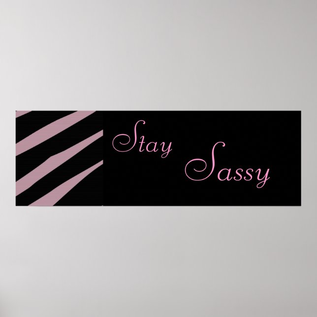 Zebra Stanna Sassy Poster (Framsidan)