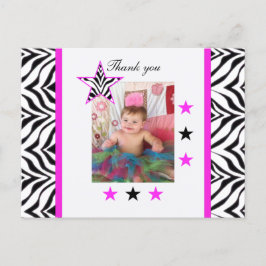 Zebra Stars: Bild: Tack vykort
